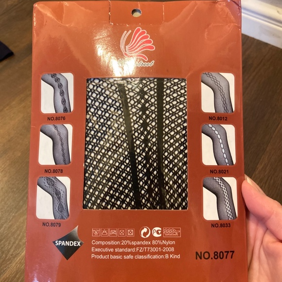 NEW NAJA STREET BLACK FISHNET TIGHTS PANTYHOSE NYLONS SHAPEWEAR OSFM DANCE - Picture 3 of 4